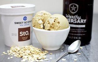 Stout Oat Crunch Ice Cream by Sweet Science and Fulton