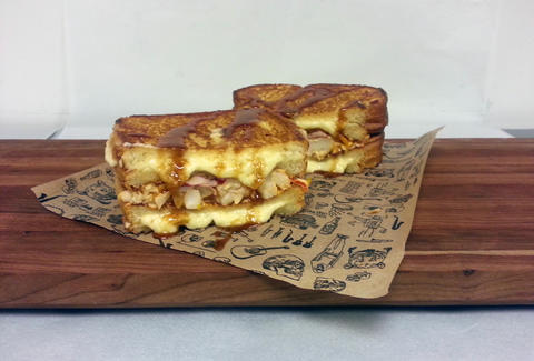 Lobster grilled cheese at Hudson Common