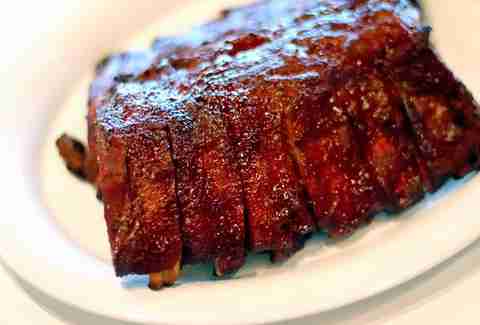 Baby back ribs at Firehouse Pacific Beach