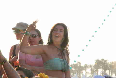 A girl at Coachella 2013