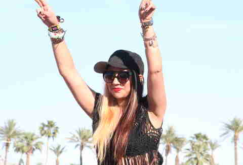 A girl at Coachella 2013