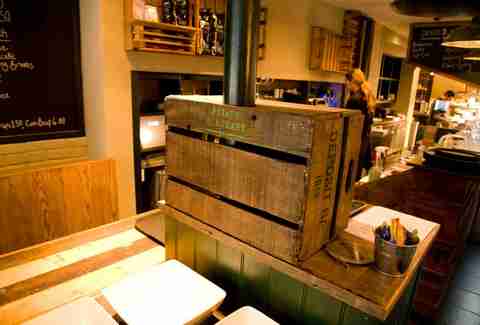 the restaurant at The Potato Merchant