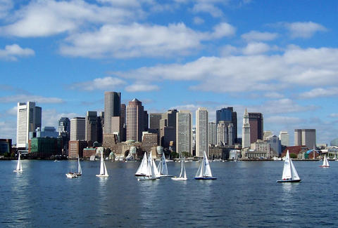 Sailing in Boston Harbor