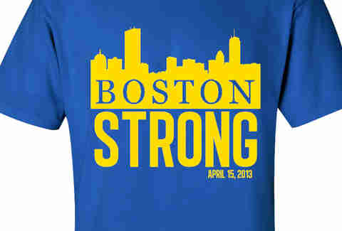 Boston Skyline Marathon Tribute Tee
