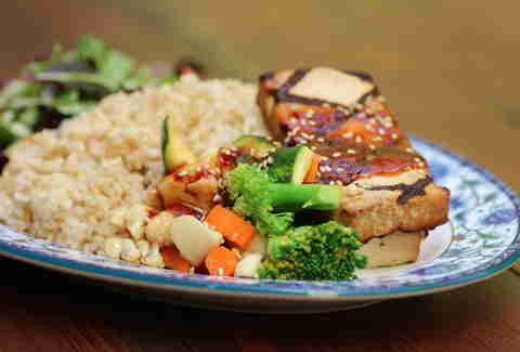 Tofu at Glaze Teriyaki Grill