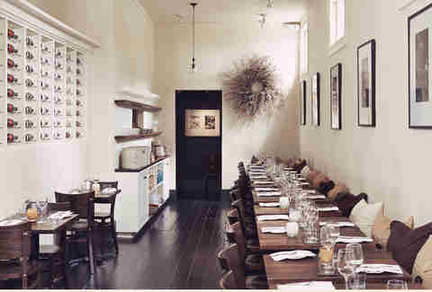 The interior at Frances