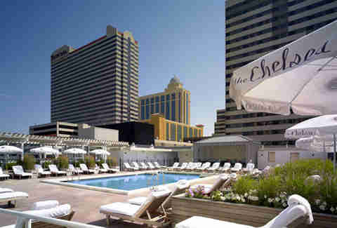 The secluded rooftop pool at The Chelsea