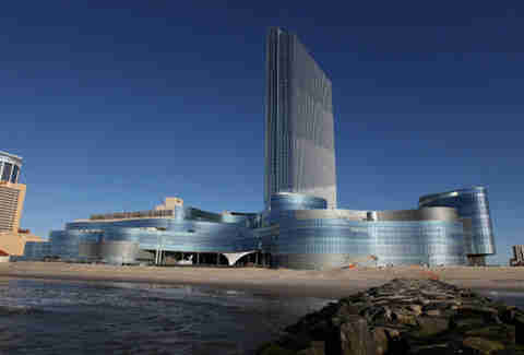 The facade of Revel Resorts in Atlantic City
