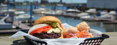 Deep-fried beef from the future, beneath the Ben Franklin