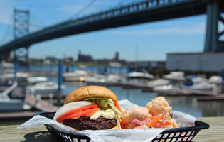 Deep-fried beef from the future, beneath the Ben Franklin