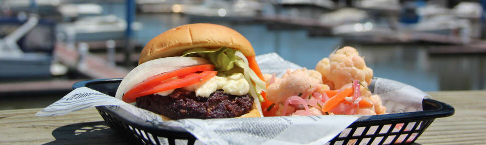 Morgan's Pier's Liquid Nitrogen Cheeseburger