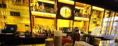 A hidden bar inside a launderette