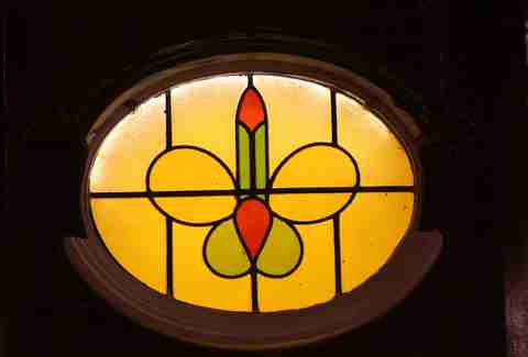 The King of ladies man stained glass