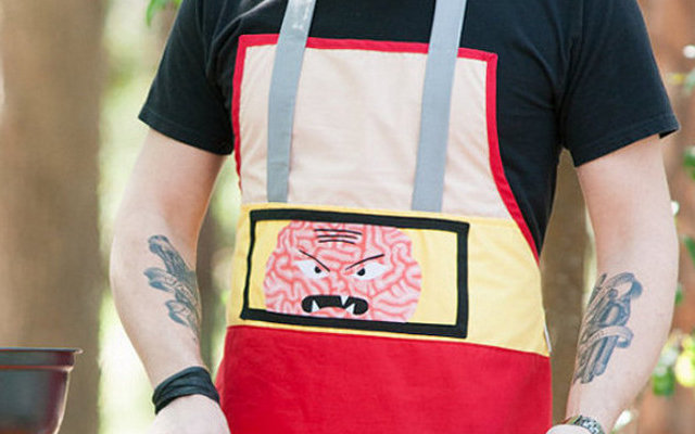 Krang Grillin' Villain apron-The BBQ Breakdown