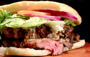 The Carving Board Burger at Bally's Preview Bar