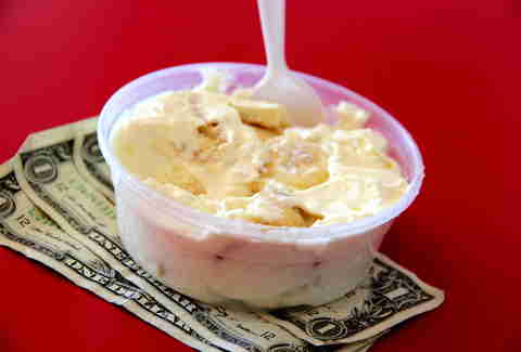 Banana pudding at Lena's Soul Food Cafe