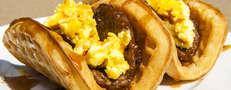 Tasting T-Bell's breakfast taco