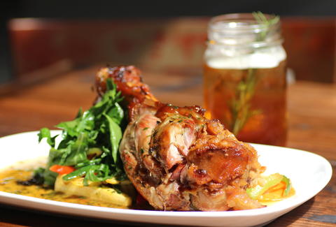 The bone-in ham hock from Mason's Restaurant and Barre