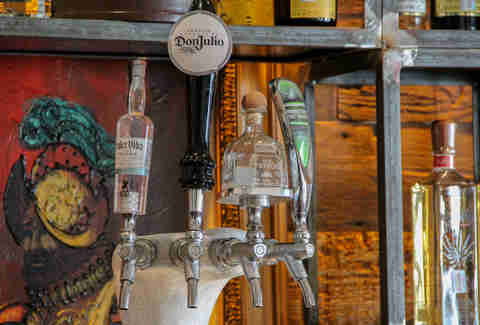 Tequila taps at Pozo Mercado, Dallas TX