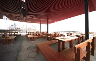 The Seaport's destination for sno-cones, burgers, and a rooftop park