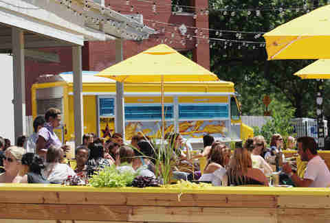Big Star outdoor bar and lounge area