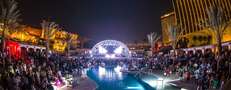 Cirque du Soleil, bottle service, and a massive pool full of insanity