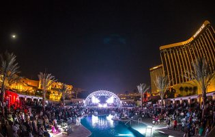 Cirque du Soleil, bottle service, and a massive pool full of insanity