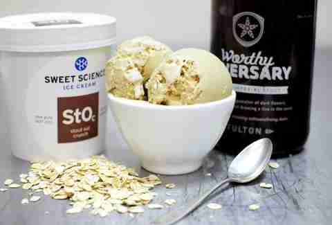 Stout Oat Crunch Ice Cream from Sweet Science
