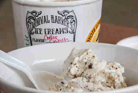 Coffee crunch ice cream from Carnival Barker's