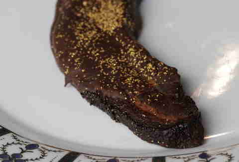 23 karat gold chocolate covered bacon from baconery new york city