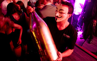 This is what $45,000 bottle service looks like