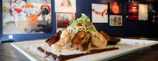 Admire beer cocktails & pork-packed street food