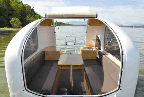 Sealander swimming caravan