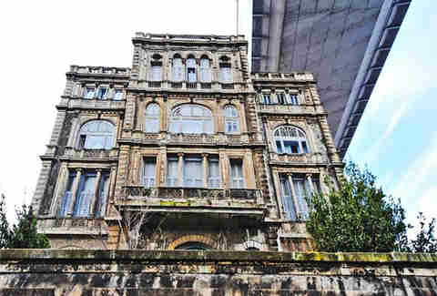 Turkish Mansion Under Bridge Waterside
