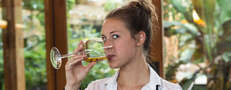 This tequila shot is smoked inside a skull
