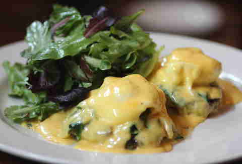 Crab Cake Benedict at Bluestem Bar & Table in Minneapolis