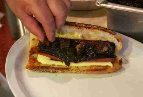foie gras on the hot dog
