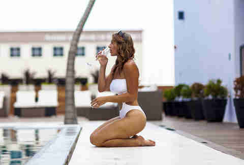 Rio Rooftop pool waitress