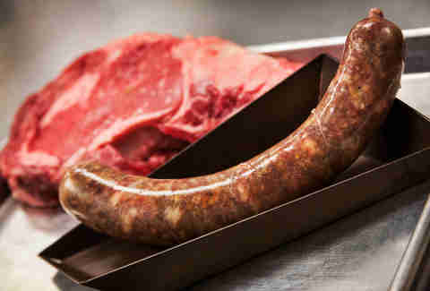 Ribeye sausage at Salt and Cleaver in San Diego.
