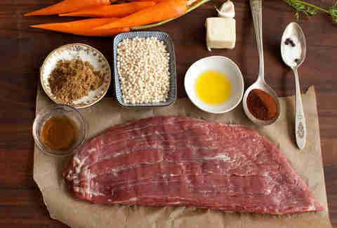 A board of ingredients from Plated