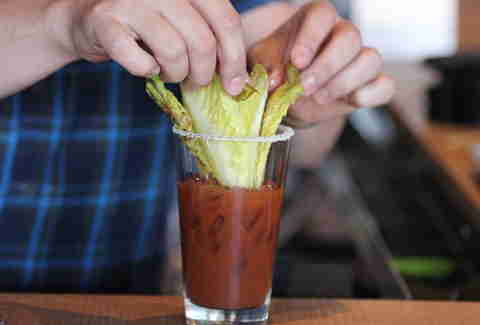 romaine lettuce in Ultimate Bullseye Bloody at Kachina