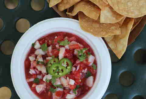 Shrimp and octopus ceviche at Doug Flicker's Sandcastle restaurant on Lake Nokomis in Minneapolis