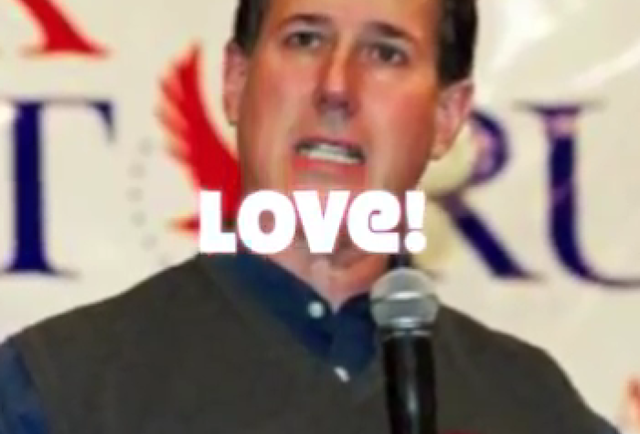 Santorum Means Love