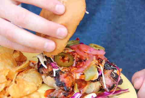 Austin BBQ sandwich at Whole Foods