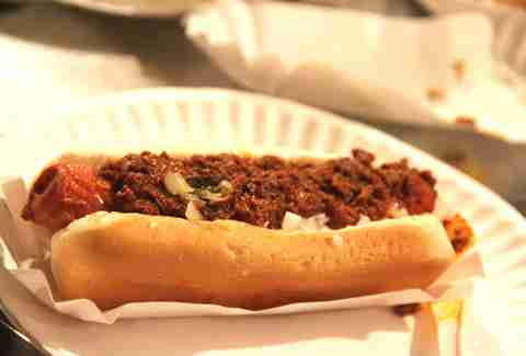 The Chili Dog at Crif Dogs