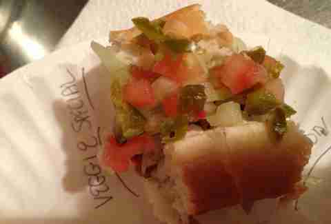 The Veggie Special at Crif Dogs