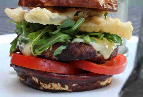 a burger by Dakota Weiss