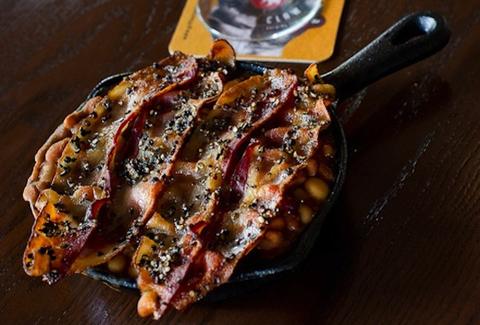 Bacon baked beans at Griffin Claw Brewing Company