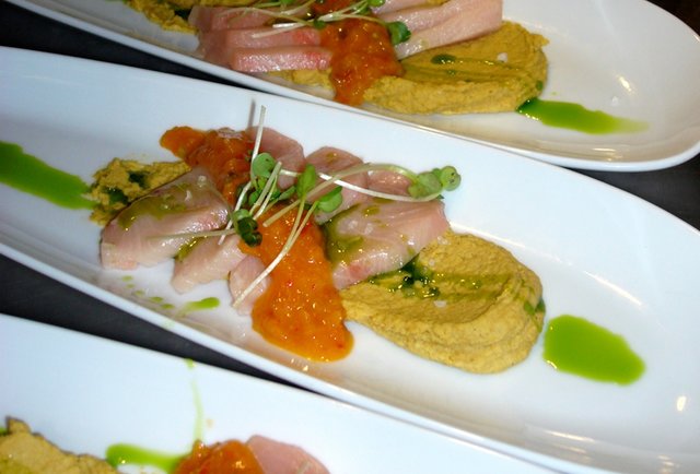Hamachi Crudo at Prasino
