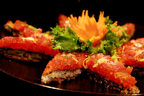 Spicy Tuna Crackers at Bangkok Thyme
